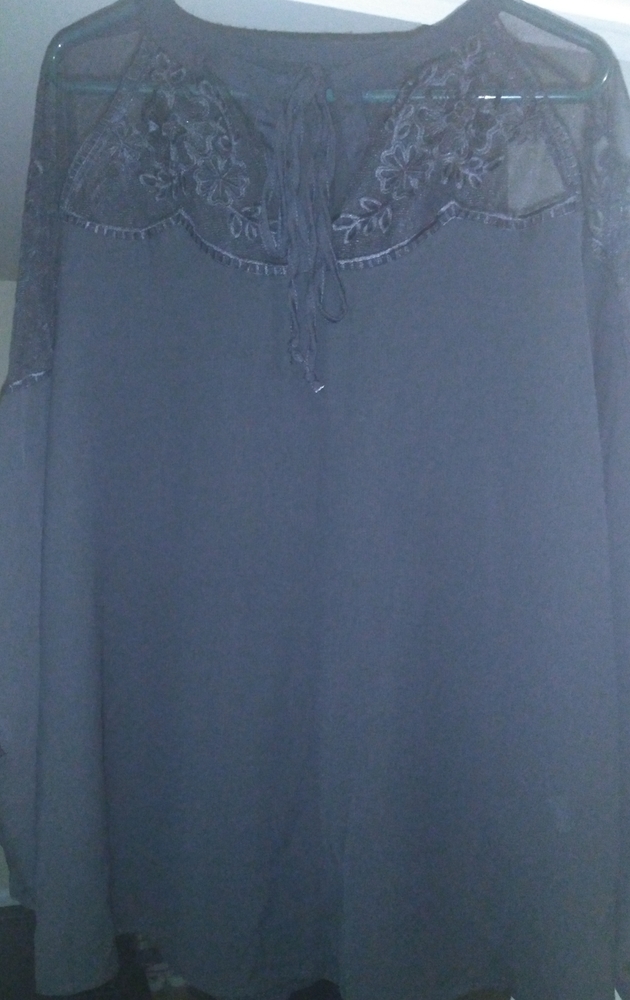 Black lace blouse